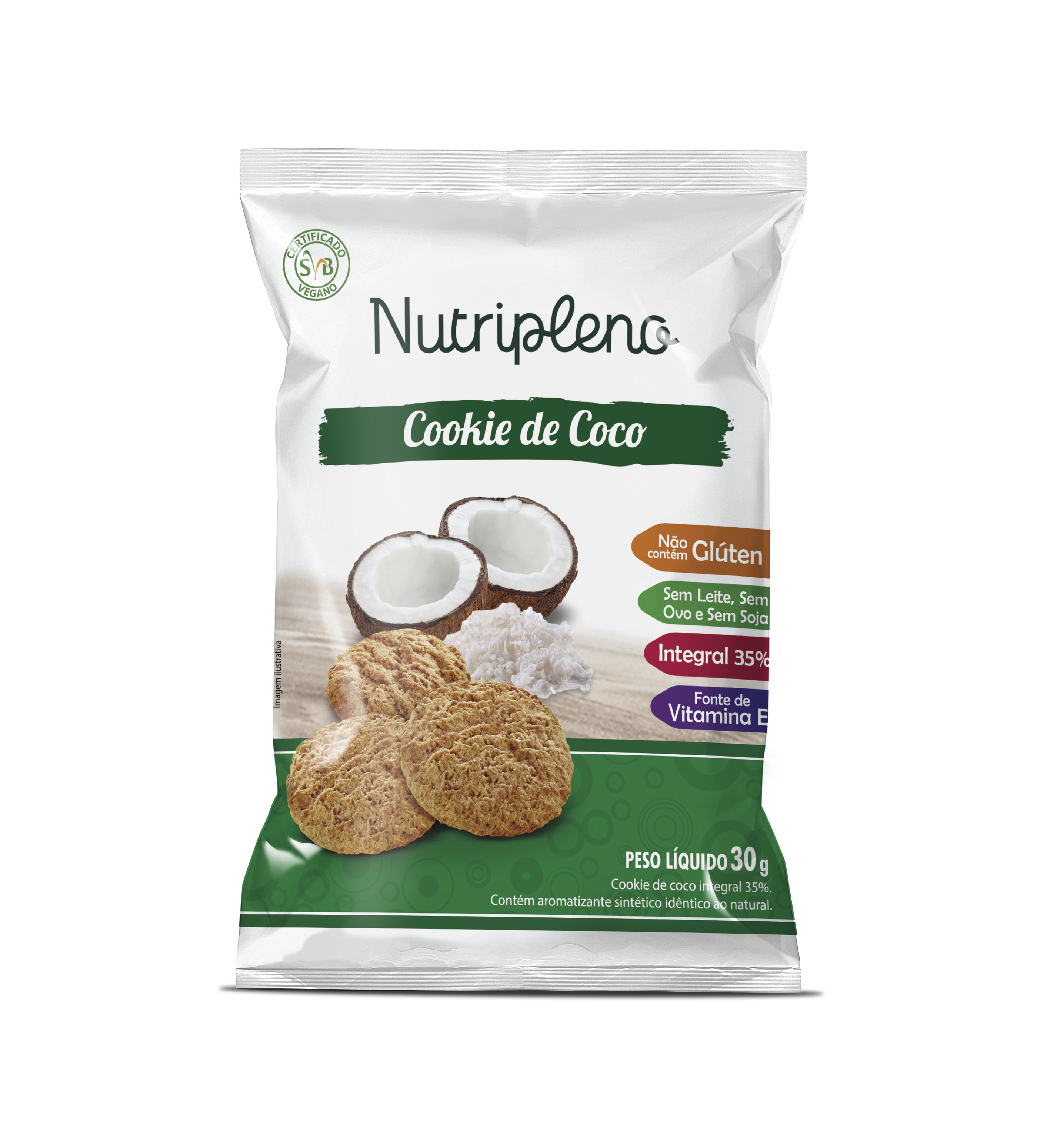 cocoページ G3 Cookie Integral Sabor Coco - 30g